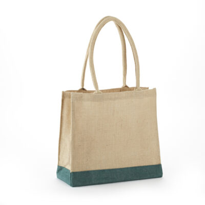All Natural Economy Jute Bag with Rope Handles - Image 2