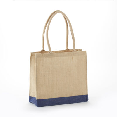 All Natural Economy Jute Bag with Rope Handles - Image 3