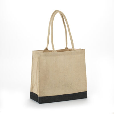 All Natural Economy Jute Bag with Rope Handles - Image 4