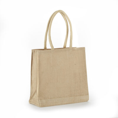 All Natural Economy Jute Bag with Rope Handles - Image 5
