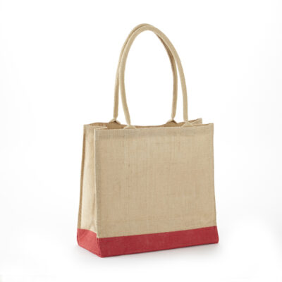All Natural Economy Jute Bag with Rope Handles - Image 6