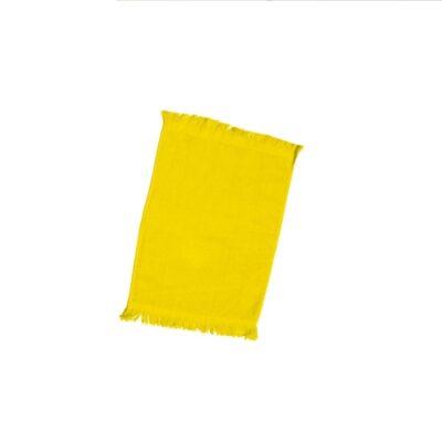 11″W X 18″H White Budget Rally Towel - Hemmed Ends - Image 2