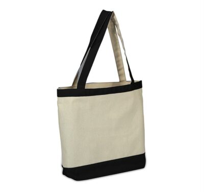 Canvas Color Accent Tote - Image 2