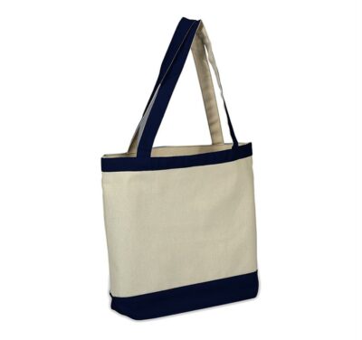 Canvas Color Accent Tote - Image 4