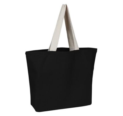 Canvas Colored Beach Bag - Image 4