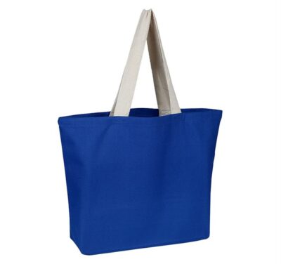 Canvas Colored Beach Bag - Image 2