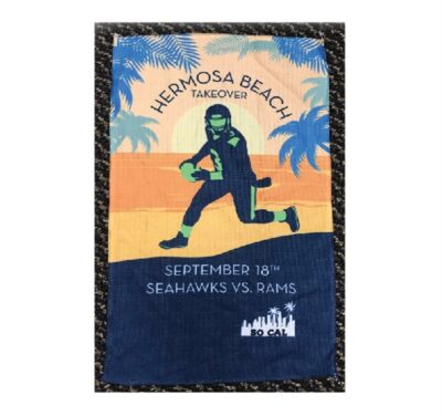 11 x 18 Microfiber Flat Front Sublimated Towel